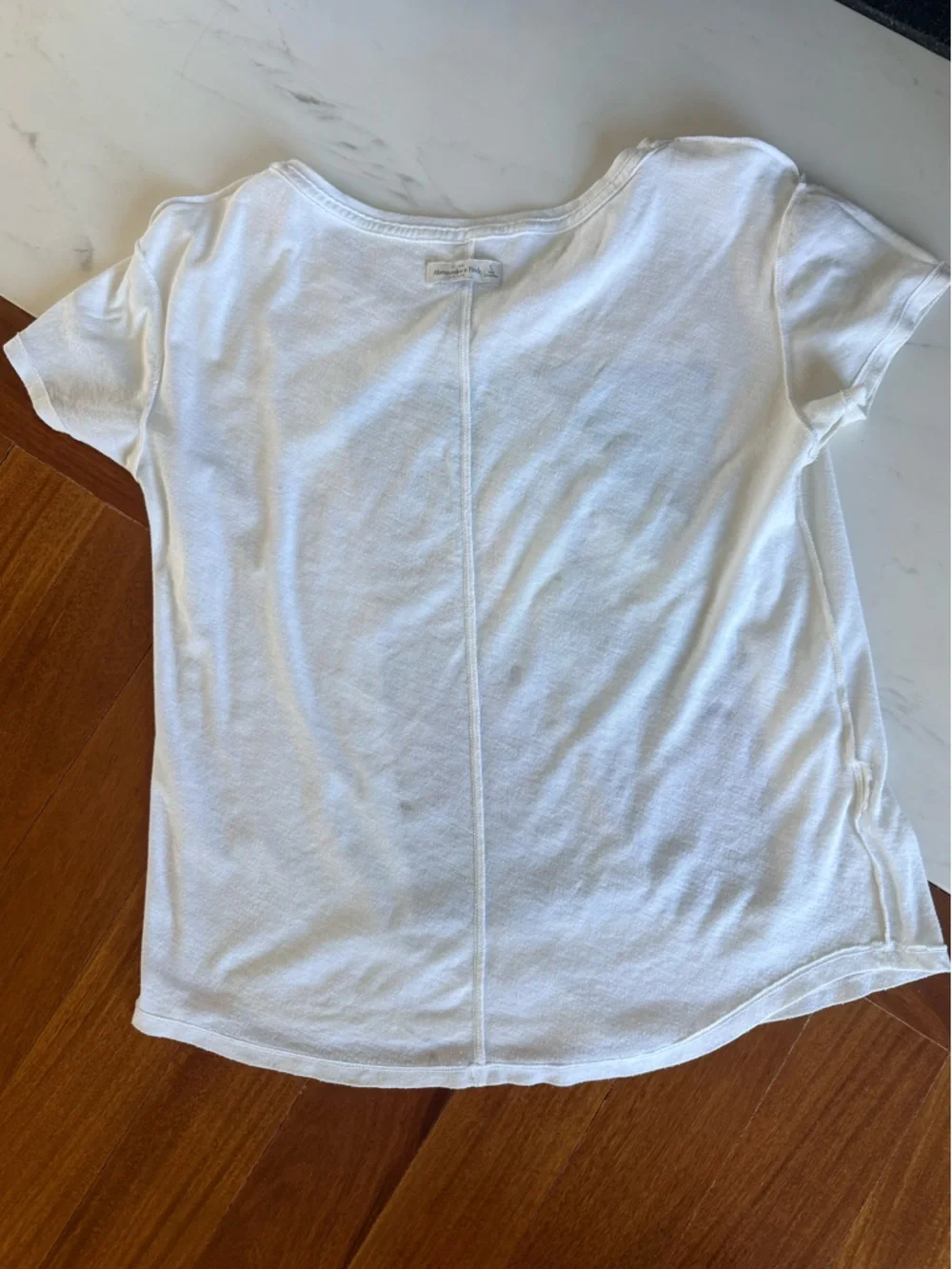 A&F Abercrombie & Fitch Women’s Top Graphic Scoop Neck Women's Tee Shirt Size L